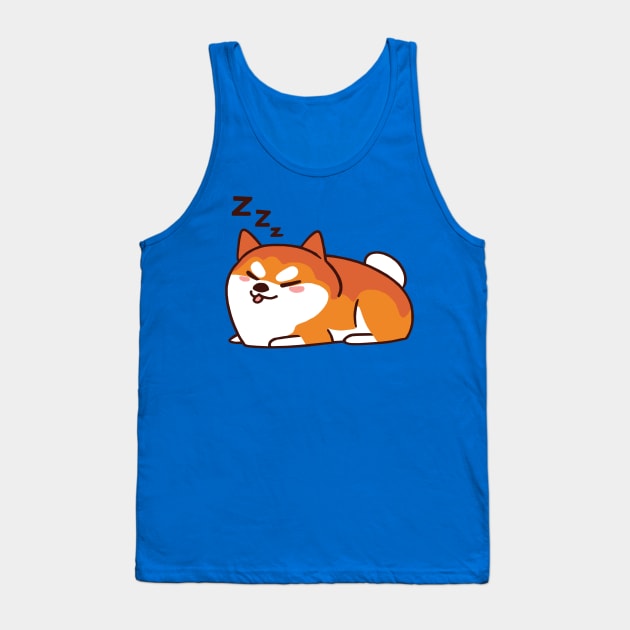 Sleepy Shibe 01 Tank Top by GAz